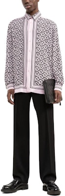 VERSACE SS22 希臘印花粉色長袖真絲襯衫 男款 1003939-1A02372-5P210 Lookbook VERSACE SS22 希臘印花粉色長袖真絲襯衫 男款 1003939-1A02372-5P210