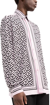 VERSACE SS22 希臘印花粉色長袖真絲襯衫 男款 1003939-1A02372-5P210 Purchase VERSACE SS22 希臘印花粉色長袖真絲襯衫 男款 1003939-1A02372-5P210