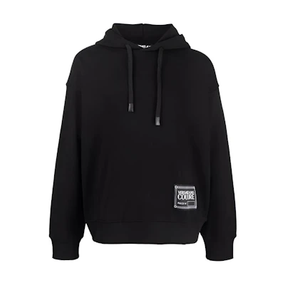 Versace SS22 Label Detail Sweatshirt Black 72GAIT18-CF01O-899