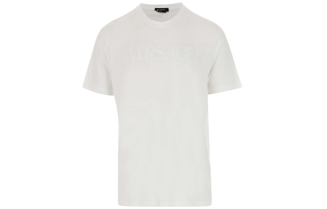 Order VERSACE SS22 logo短袖圓領T恤 白色 1003908-1A02797-1W000