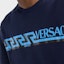 Sizing VERSACE SS22 Logo Print Crew Neck Casual T-Shirt Men’s Blue 1003911-1A02781-1U830