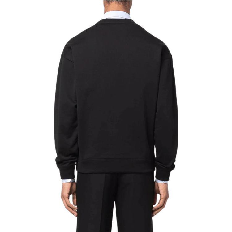 VERSACE SS22 Logo Print Crewneck Long Sleeve Sweatshirt Black - 1003992-1A02861-1B000 圖 5