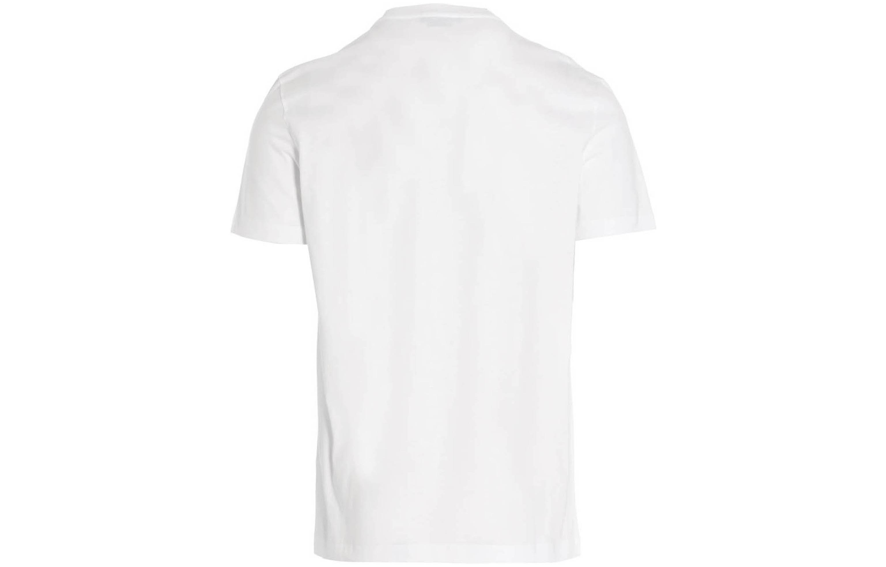 Lookbook 范思哲 SS22 标志印花短袖圆领T恤 白色Tee 1006984-1A04967-1W010