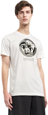 范思哲 SS22 标志印花短袖圆领T恤 白色Tee 1006984-1A04967-1W010 Shop 范思哲 SS22 标志印花短袖圆领T恤 白色Tee 1006984-1A04967-1W010