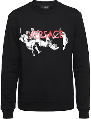 范思哲 SS22 Logo印花黑色圆领卫衣 A77121-A217878-A008 Buy 范思哲 SS22 Logo印花黑色圆领卫衣 A77121-A217878-A008