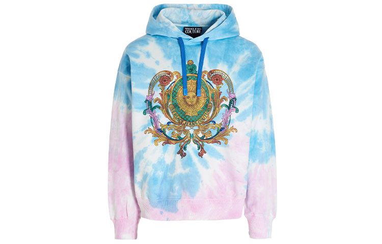 Versace SS22 Logo Print Pullover Hoodie Men’s Multicolor Loose Fit. 72GA-IF01CFW-0FOT0 圖 2