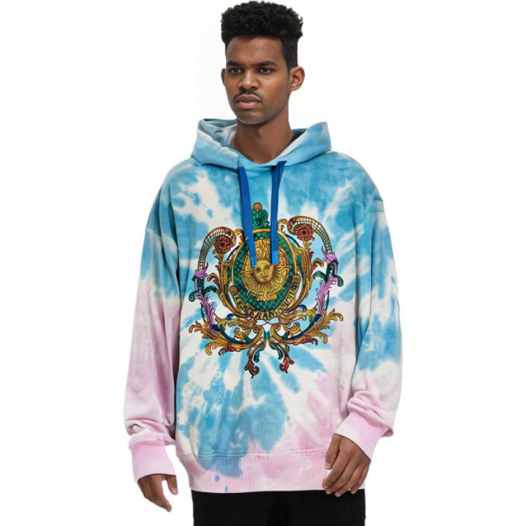 Versace SS22 Logo Print Pullover Hoodie Men’s Multicolor Loose Fit. 72GA-IF01CFW-0FOT0 圖 4