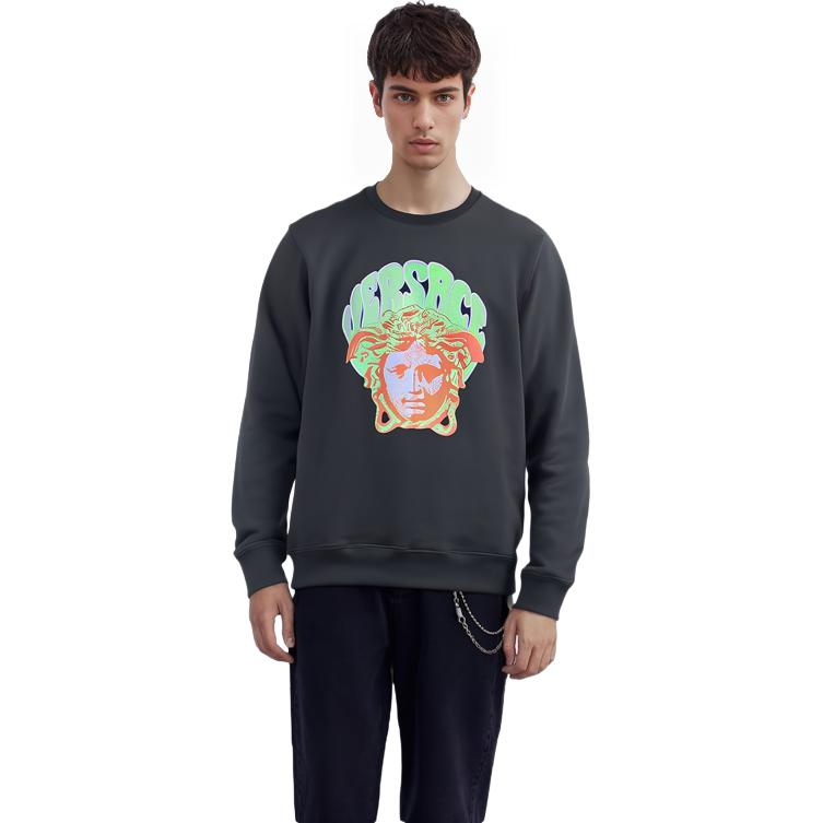 VERSACE SS22 Medusa Cartoon Graphic Crewneck Sweatshirt Black 1004015-1A02899-1B000 圖 6
