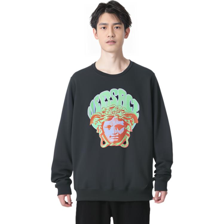 VERSACE SS22 Medusa Cartoon Graphic Crewneck Sweatshirt Black 1004015-1A02899-1B000 圖 7