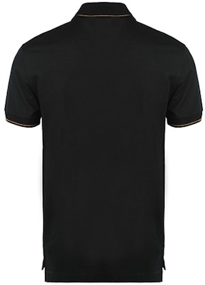 VERSACE SS22 Polo Negro Bordado Medusa Camisa de Moda 1004085-1A02980-1B000 Lookbook VERSACE SS22 Polo Negro Bordado Medusa Camisa de Moda 1004085-1A02980-1B000