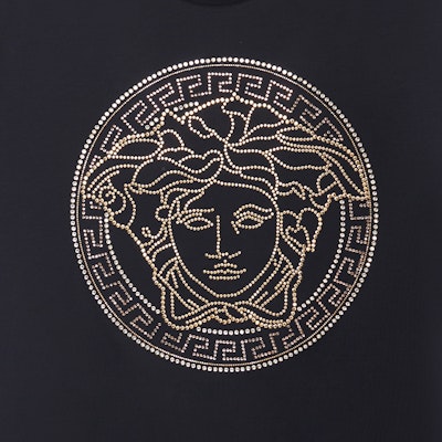 VERSACE SS22 美杜莎標誌黑色男士T恤 A77987-A201952-A008 Sizing VERSACE SS22 美杜莎標誌黑色男士T恤 A77987-A201952-A008