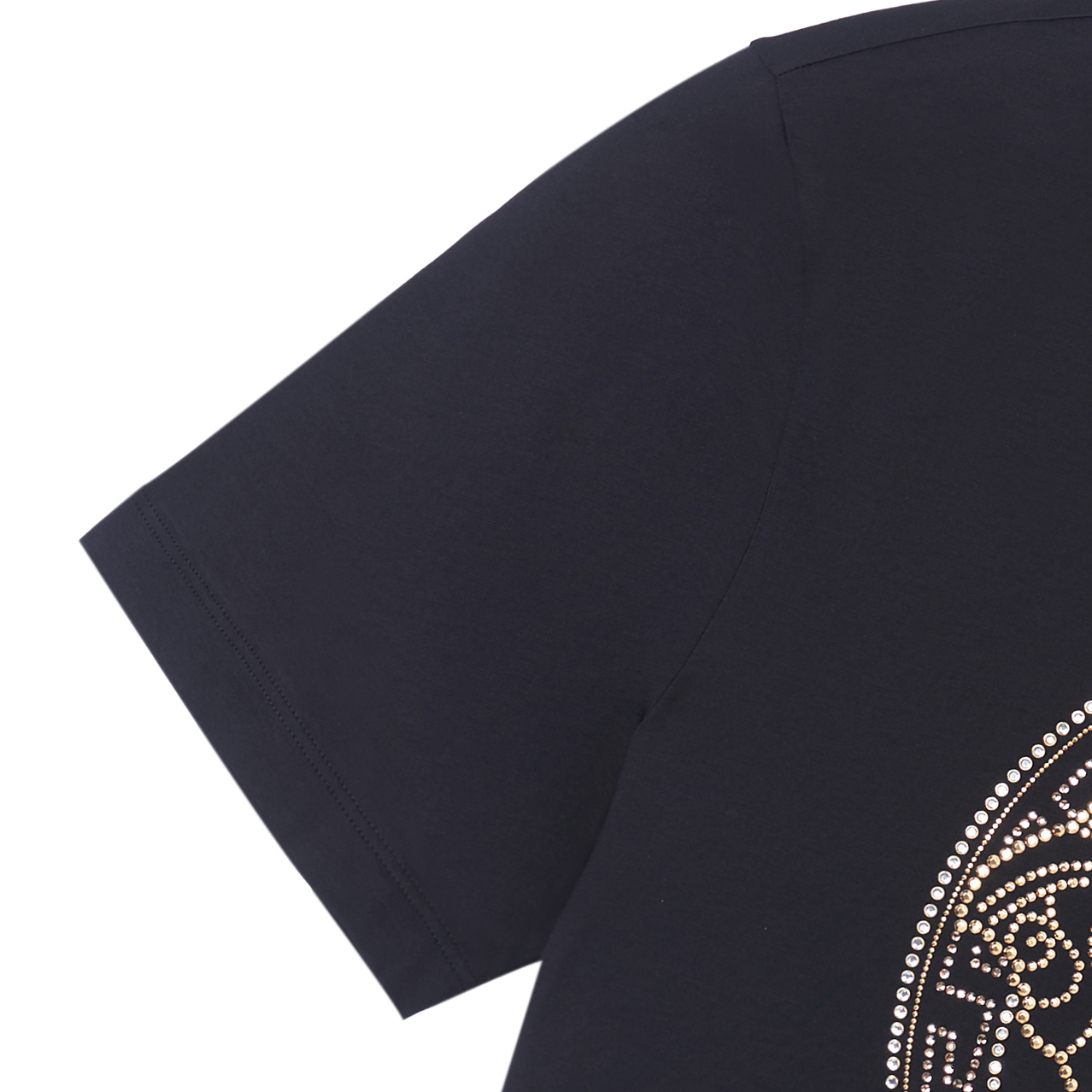 Cheap VERSACE SS22 美杜莎標誌黑色男士T恤 A77987-A201952-A008