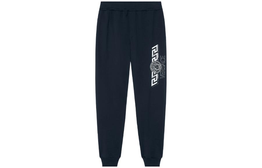 Order VERSACE SS22 Pantalones de Punto Logo Medusa Azul Marino 1004170-1A02861-1U830