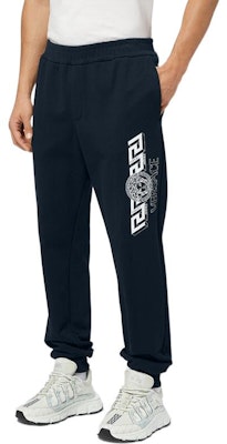 VERSACE SS22 Pantalones de Punto Logo Medusa Azul Marino 1004170-1A02861-1U830 Shop VERSACE SS22 Pantalones de Punto Logo Medusa Azul Marino 1004170-1A02861-1U830
