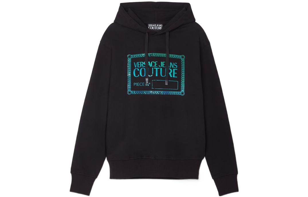 Versace SS22 Monogram Print Hoodie Black E73GAIF06-ECF03F_E899