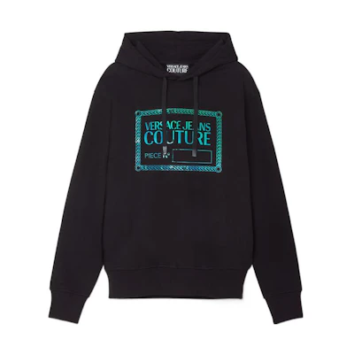 Versace SS22 Monogram Print Hoodie Black E73GAIF06-ECF03F_E899