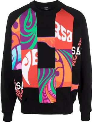 Versace SS22 Sweatshirt Crewneck Patch Desain Hitam 1004001-1A02869-5B020 Buy Versace SS22 Sweatshirt Crewneck Patch Desain Hitam 1004001-1A02869-5B020