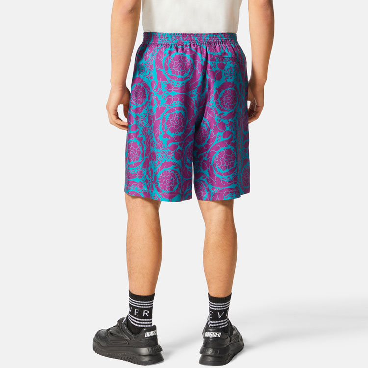 Shop Versace SS22 Pattern Print Elastic Waist Casual Shorts Multicolor Men’s. 1002476-1A04991-5G320