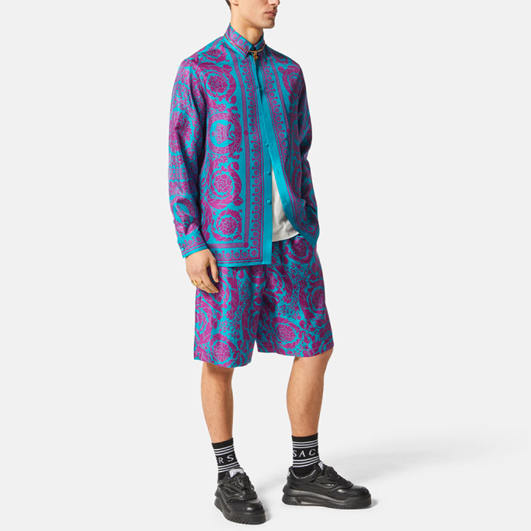 Purchase Versace SS22 Pattern Print Elastic Waist Casual Shorts Multicolor Men’s. 1002476-1A04991-5G320