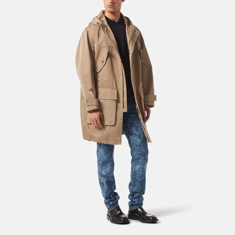 VERSACE SS22 Patterned Straight-Leg Jeans Blue  Designer Denim. 1006078-1A04164-1D030 圖 3