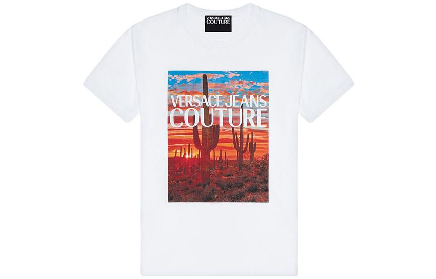 VERSACE SS22 Scenic Print Crewneck Short Sleeve T-Shirt White  Tee E72GAHP11-ECJWAP-E003 圖 2