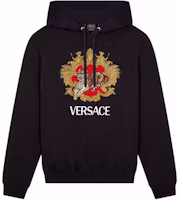 VERSACE SS22 Tiger Embroidered Hoodie Black Fashion. 1004211-1A03053-1B000 VERSACE SS22 Tiger Embroidered Hoodie Black Fashion. 1004211-1A03053-1B000