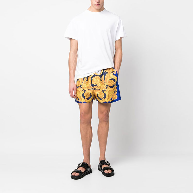 Lookbook VERSACE SS23  Baroque Print Loose Fit Shorts Yellow 1007858-1A06335-5U670
