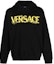 Order ヴェルサーチ SS23 ブラックロゴプリントフーディー 1010710-1A07769-1B000