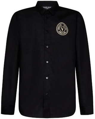 VERSACE SS23 Camisa Negra de Manga Larga con Diseño de Letras. 75GALYS-2CN00-2899 Order VERSACE SS23 Camisa Negra de Manga Larga con Diseño de Letras. 75GALYS-2CN00-2899