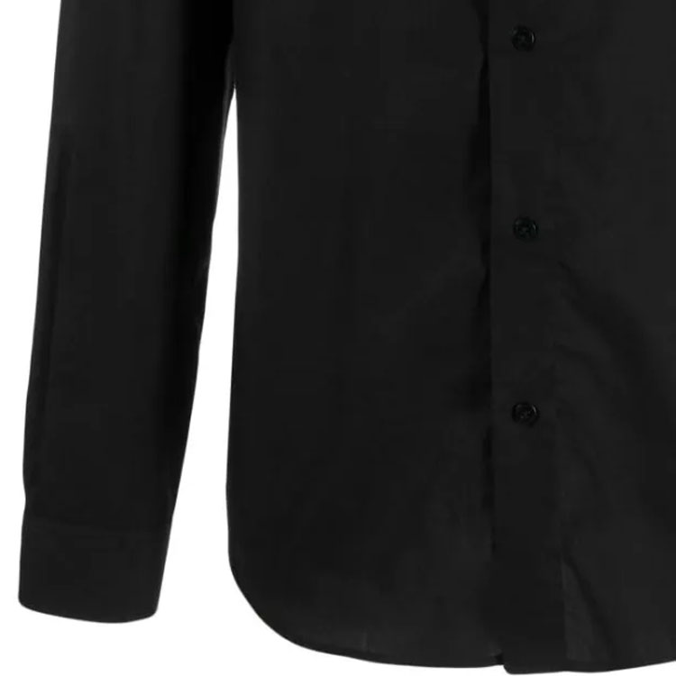 Cheap VERSACE SS23 Camisa Negra de Manga Larga con Diseño de Letras. 75GALYS-2CN00-2899