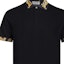 Details for VERSACE SS23 Black Printed Short Sleeve Polo Shirt. 74GAGT1-8CJ01TB-899