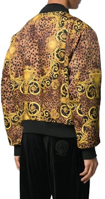 VERSACE SS23 黑色印花拉鍊長袖飛行夾克外套. C1GUA920-S0534-923 Purchase VERSACE SS23 黑色印花拉鍊長袖飛行夾克外套. C1GUA920-S0534-923