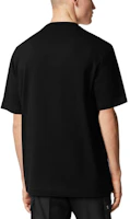 Shop VERSACE SS23 黑色短袖圓領T恤 動物圖案設計 1010235-1A07456-1B000