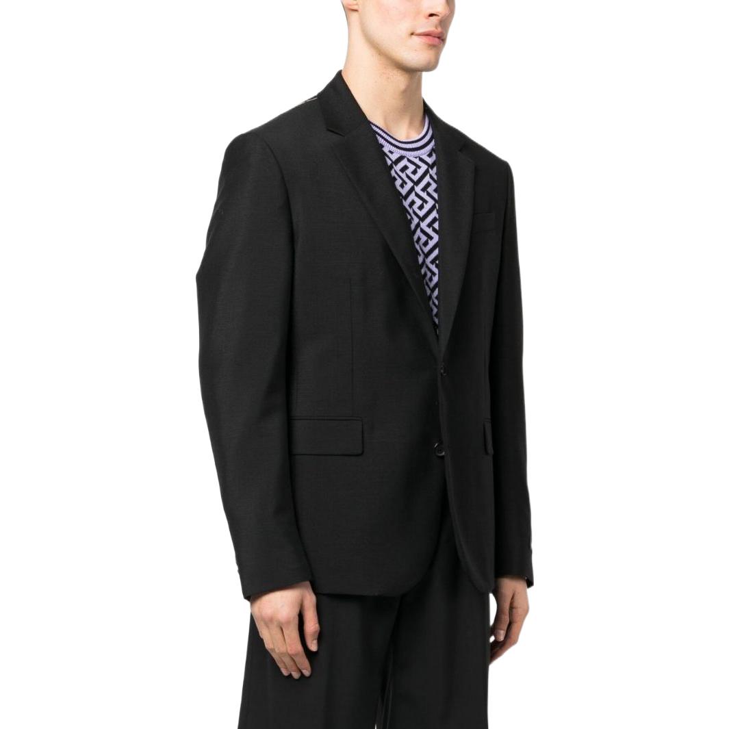 VERSACE SS23  Black Single-Breasted Blazer Jacket with Plain Lapel. 1006009-1A01698-1B000 圖 5