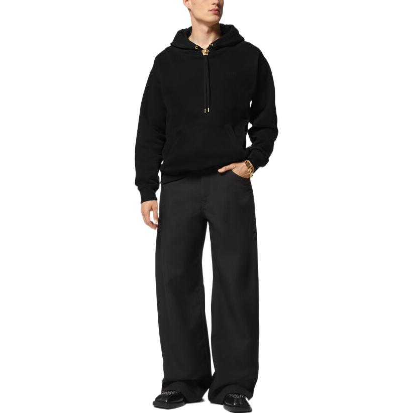 VERSACE SS23  Black Solid Color Logo Hoodie 1008661-1A06213-1B000 圖 3