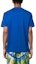 Shop VERSACE SS23 Blue Sculptural Print Relaxed Fit Crew Neck T-Shirt. 1008357-1A05985-1UE30