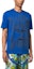Purchase VERSACE SS23 Blue Sculptural Print Relaxed Fit Crew Neck T-Shirt. 1008357-1A05985-1UE30
