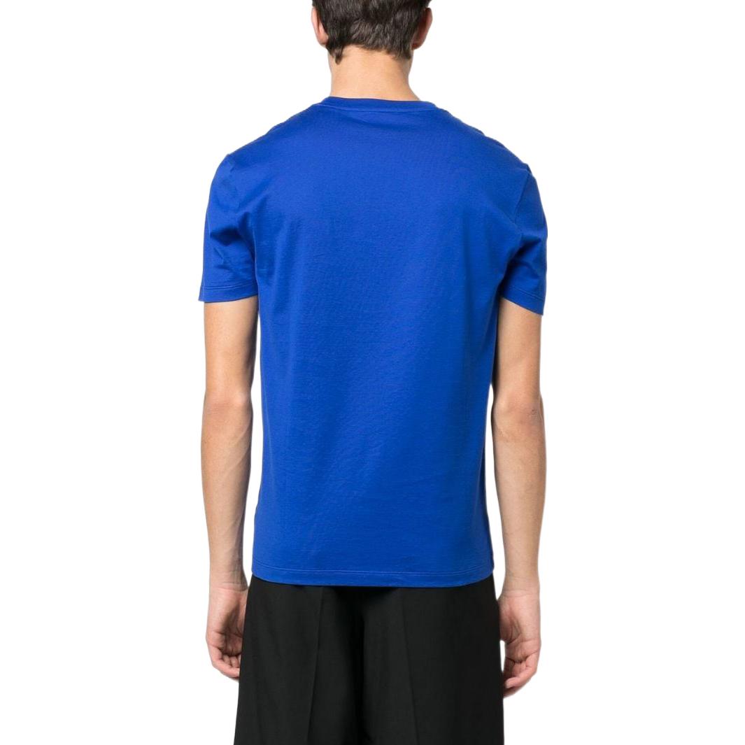 VERSACE SS23  Cobalt Blue Letter Print Crewneck Short Sleeve T-Shirt 1008461-1A06051-1UE30 圖 5