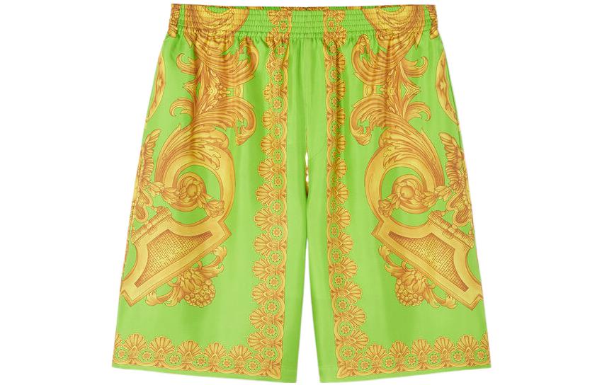 Order VERSACE SS23 淺綠色圖案休閒短褲 1002476-1A05710-5Y250