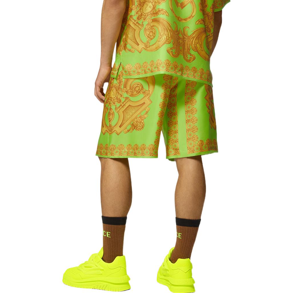 Purchase VERSACE SS23 淺綠色圖案休閒短褲 1002476-1A05710-5Y250