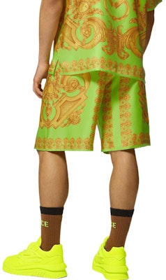 VERSACE SS23 淺綠色圖案休閒短褲 1002476-1A05710-5Y250 Purchase VERSACE SS23 淺綠色圖案休閒短褲 1002476-1A05710-5Y250