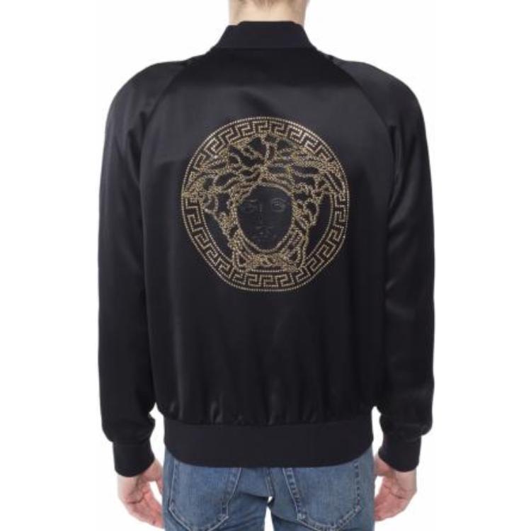 Purchase 范思哲 SS23 美杜莎印花拉链夹克 黑色 A79281-A224544-A008