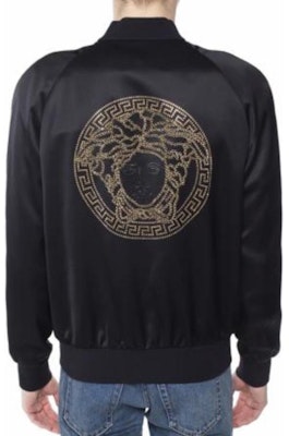 范思哲 SS23 美杜莎印花拉链夹克 黑色 A79281-A224544-A008 Purchase 范思哲 SS23 美杜莎印花拉链夹克 黑色 A79281-A224544-A008