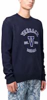 Details for VERSACE SS23 海軍藍字母印花圓領短袖毛衣 1007983-1A05698-2UF90
