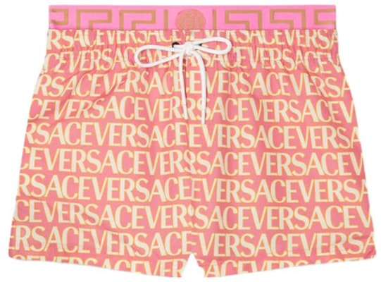 VERSACE SS23 Shorts de Natación Naranja Colorblock con Logo y Cordón Ajustable. 1007841-1A07862-5P830 Order VERSACE SS23 Shorts de Natación Naranja Colorblock con Logo y Cordón Ajustable. 1007841-1A07862-5P830
