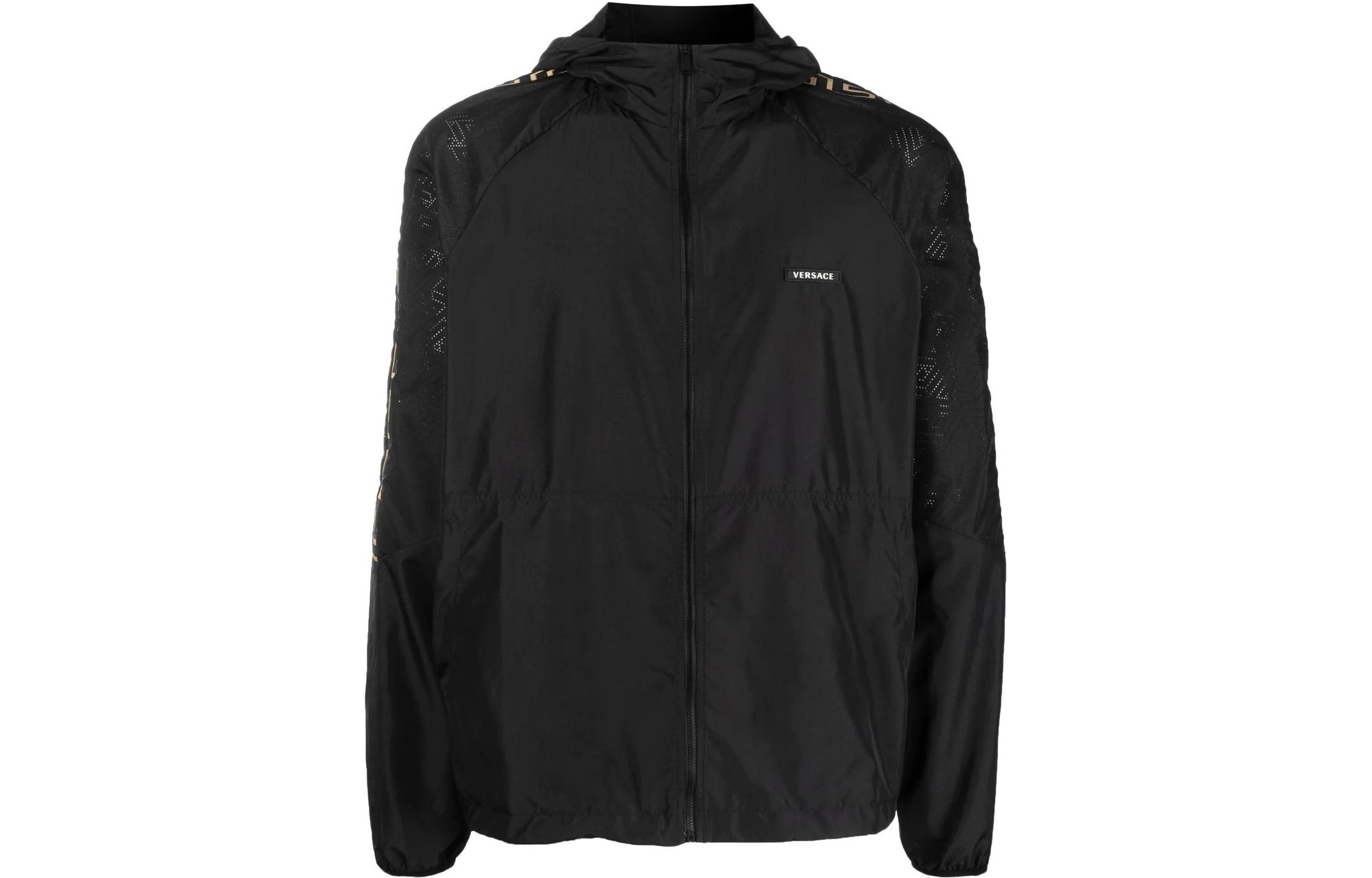 VERSACE SS23  Patterned Print Hooded Jacket in Black. 1008150-1A05631-1B000 圖 2