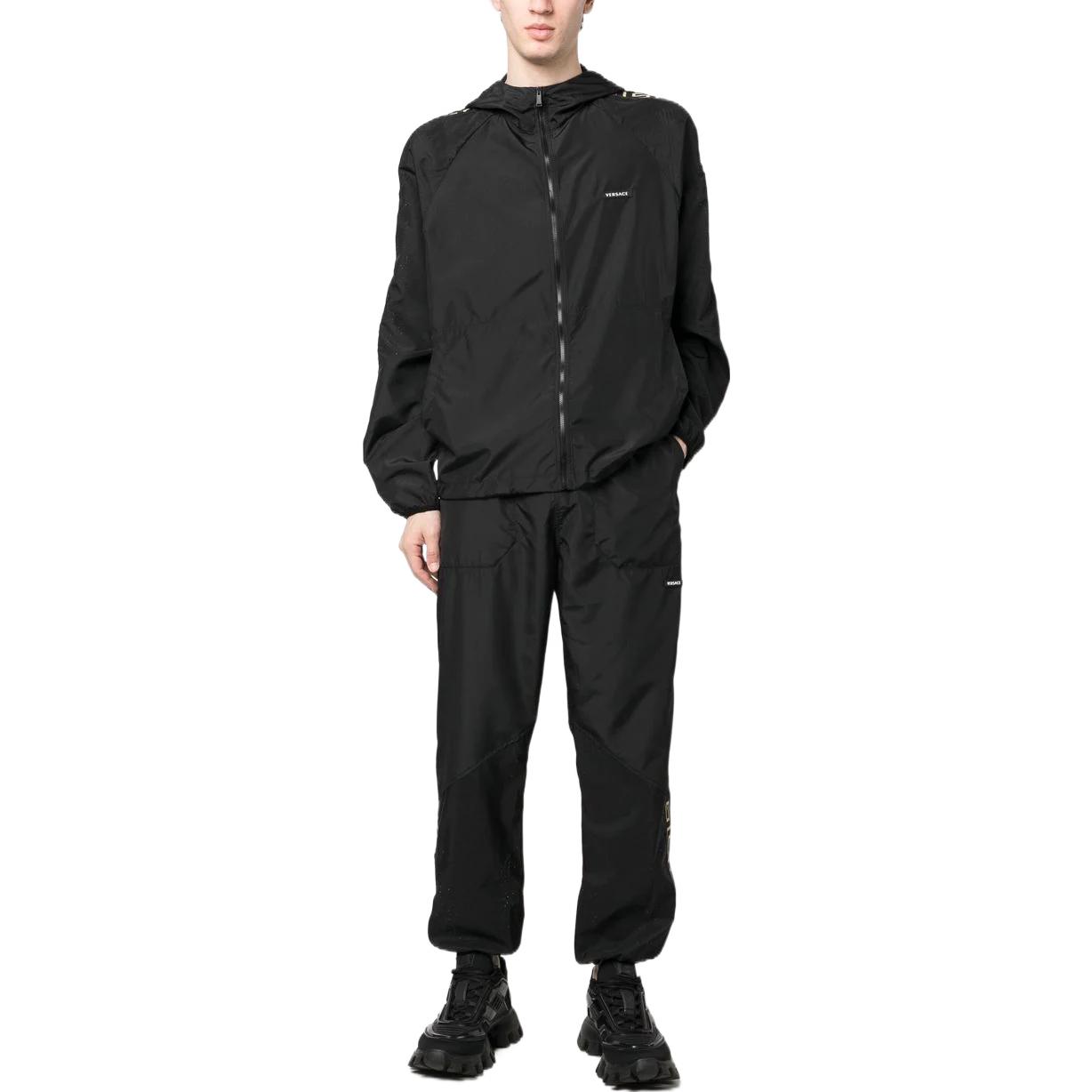 VERSACE SS23  Patterned Print Hooded Jacket in Black. 1008150-1A05631-1B000 圖 3