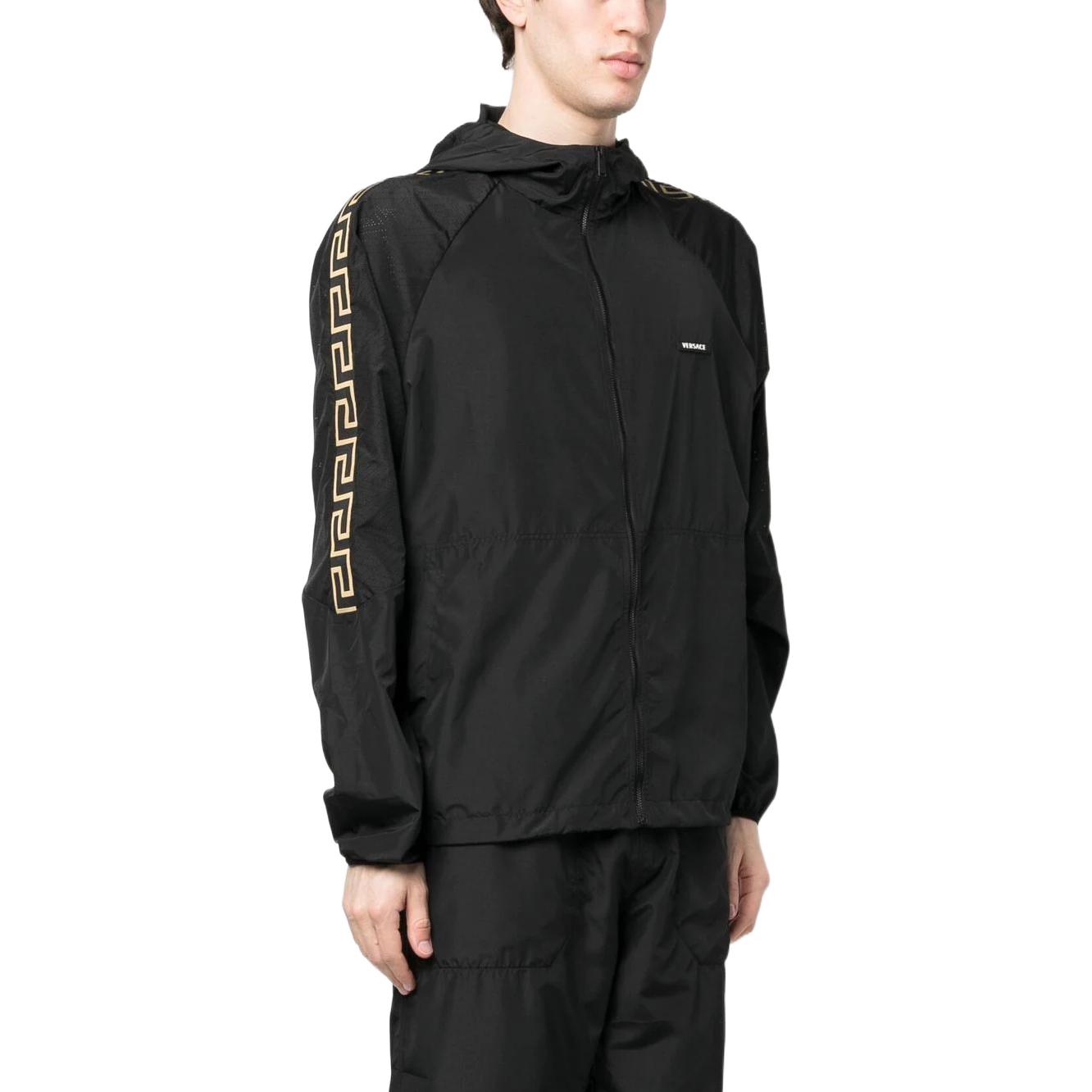 VERSACE SS23  Patterned Print Hooded Jacket in Black. 1008150-1A05631-1B000 圖 5