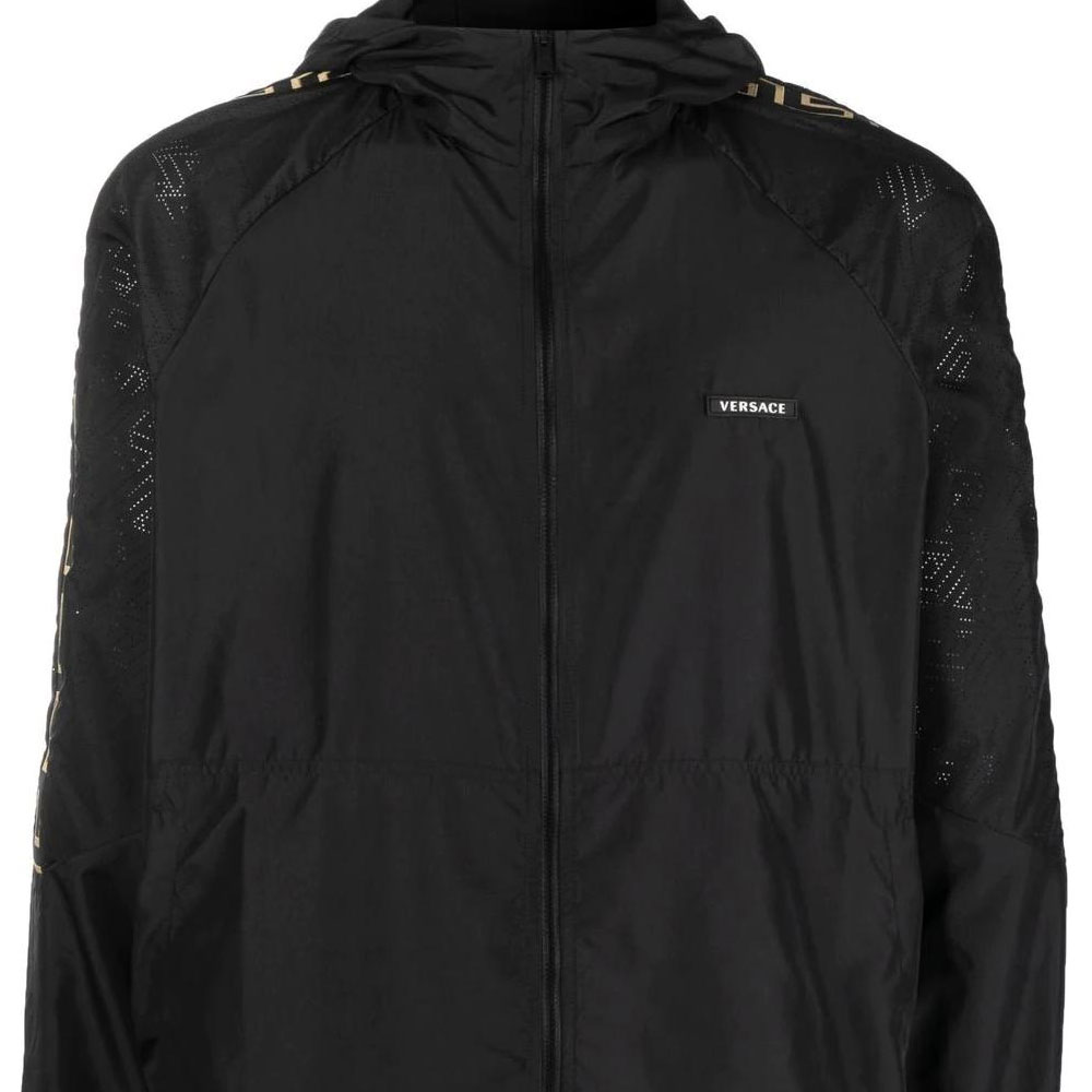 VERSACE SS23  Patterned Print Hooded Jacket in Black. 1008150-1A05631-1B000 圖 6