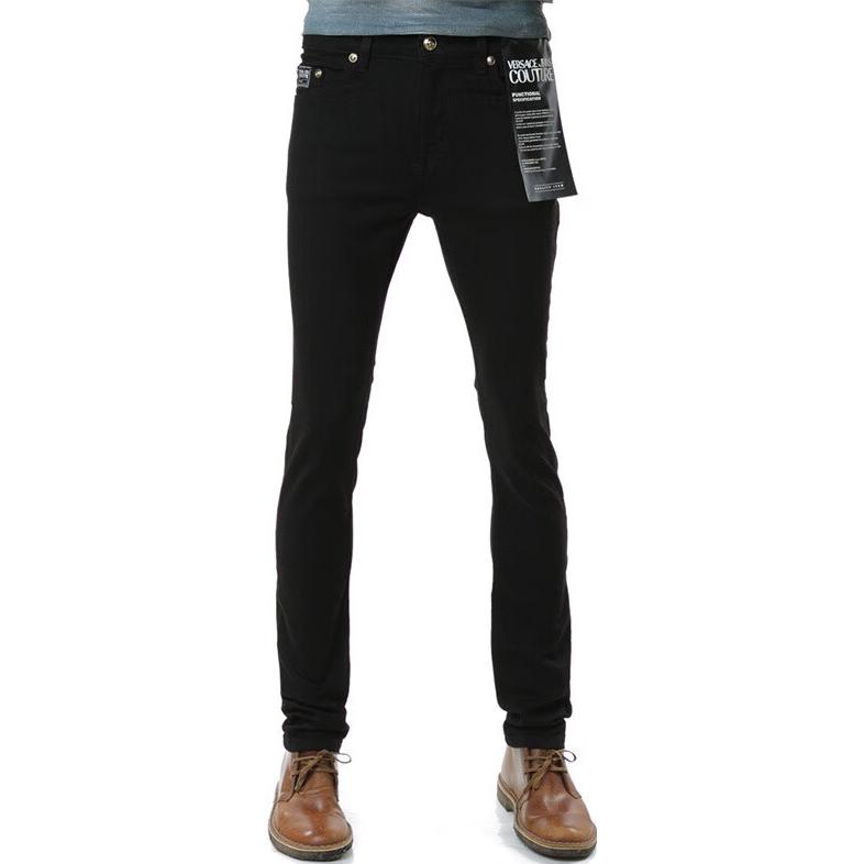 Lookbook VERSACE SS23 直筒中腰黑色丹寧牛仔褲 74GAB530-CDW00-909